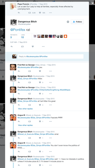 Illustration for article titled The Pope's Twitter Mentions Are a Living Hell
